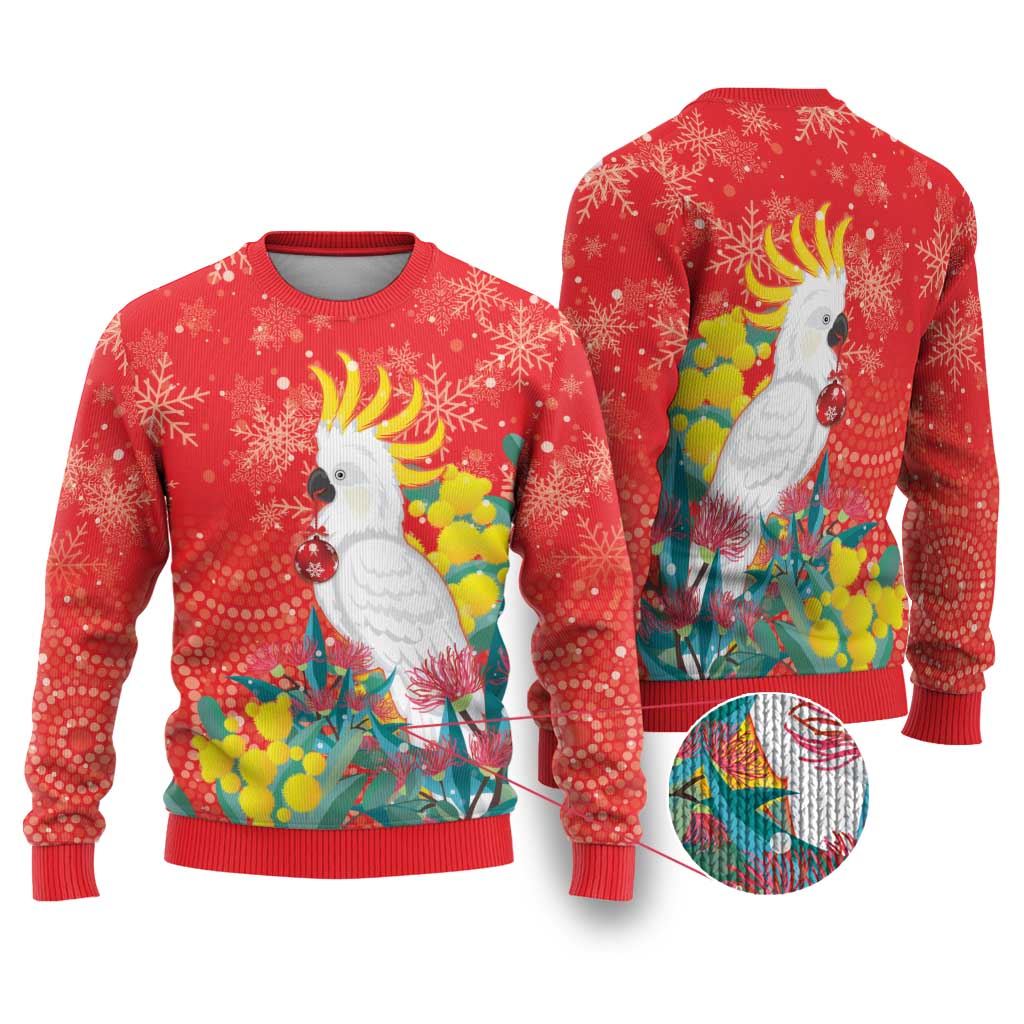 Sulphur-crested Cockatoo Christmas Ugly Christmas Sweater Australia Gumtree With Golden Wattle