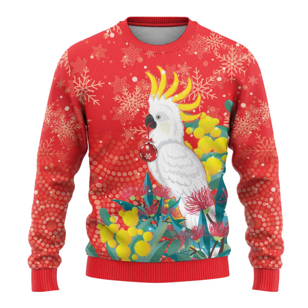 Sulphur-crested Cockatoo Christmas Ugly Christmas Sweater Australia Gumtree With Golden Wattle