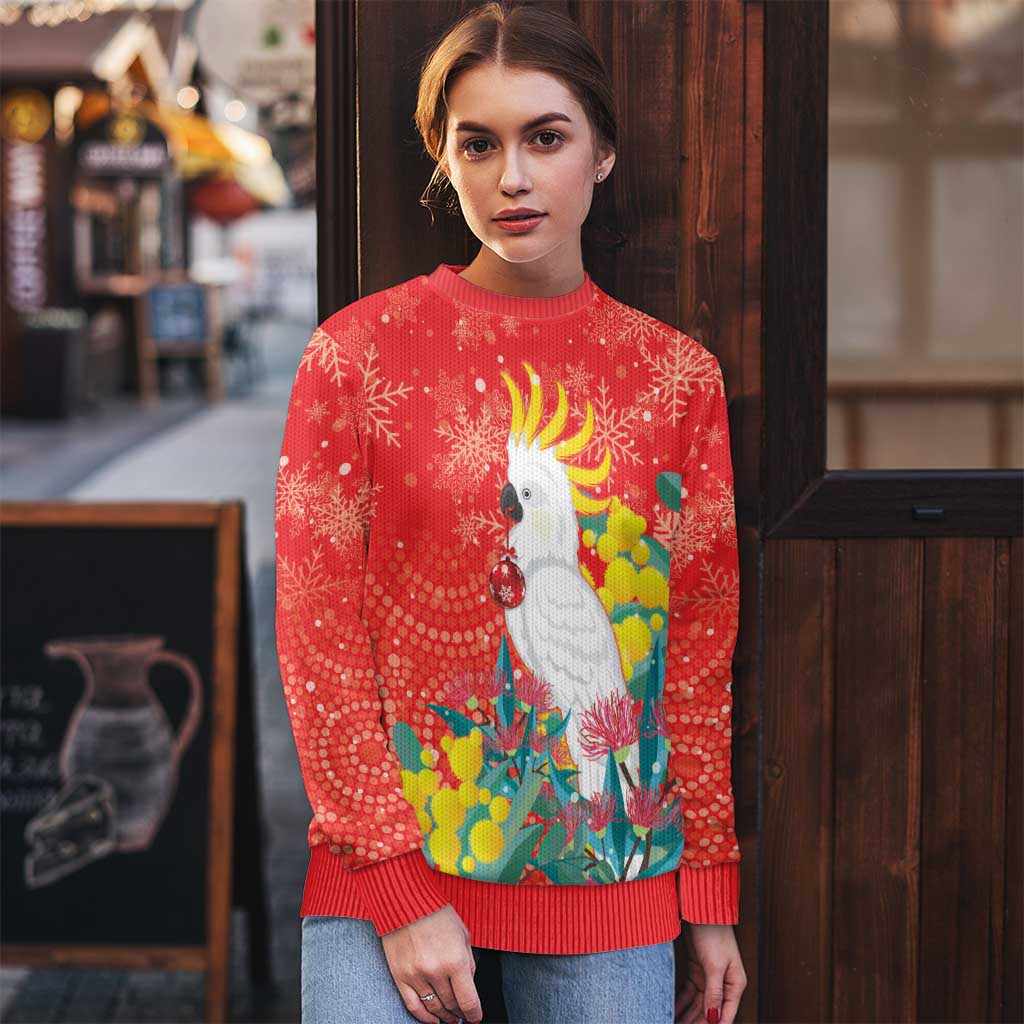 Sulphur-crested Cockatoo Christmas Ugly Christmas Sweater Australia Gumtree With Golden Wattle