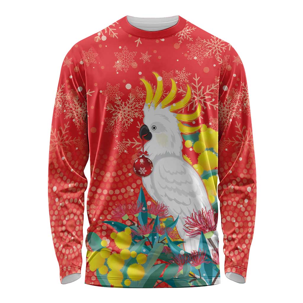 Sulphur-crested Cockatoo Christmas Long Sleeve Shirt Australia Gumtree With Golden Wattle