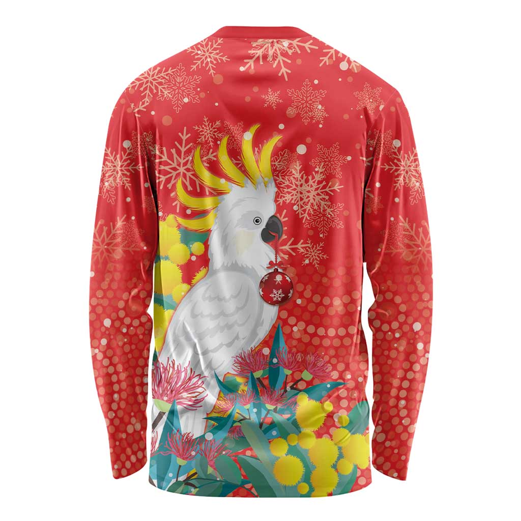 Sulphur-crested Cockatoo Christmas Long Sleeve Shirt Australia Gumtree With Golden Wattle