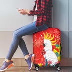 Sulphur-crested Cockatoo Christmas Luggage Cover Australia Gumtree With Golden Wattle