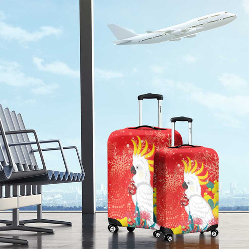 Sulphur-crested Cockatoo Christmas Luggage Cover Australia Gumtree With Golden Wattle