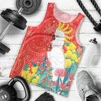 Sulphur-crested Cockatoo Christmas Men Tank Top Australia Gumtree With Golden Wattle