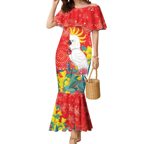 Sulphur-crested Cockatoo Christmas Mermaid Dress Australia Gumtree With Golden Wattle