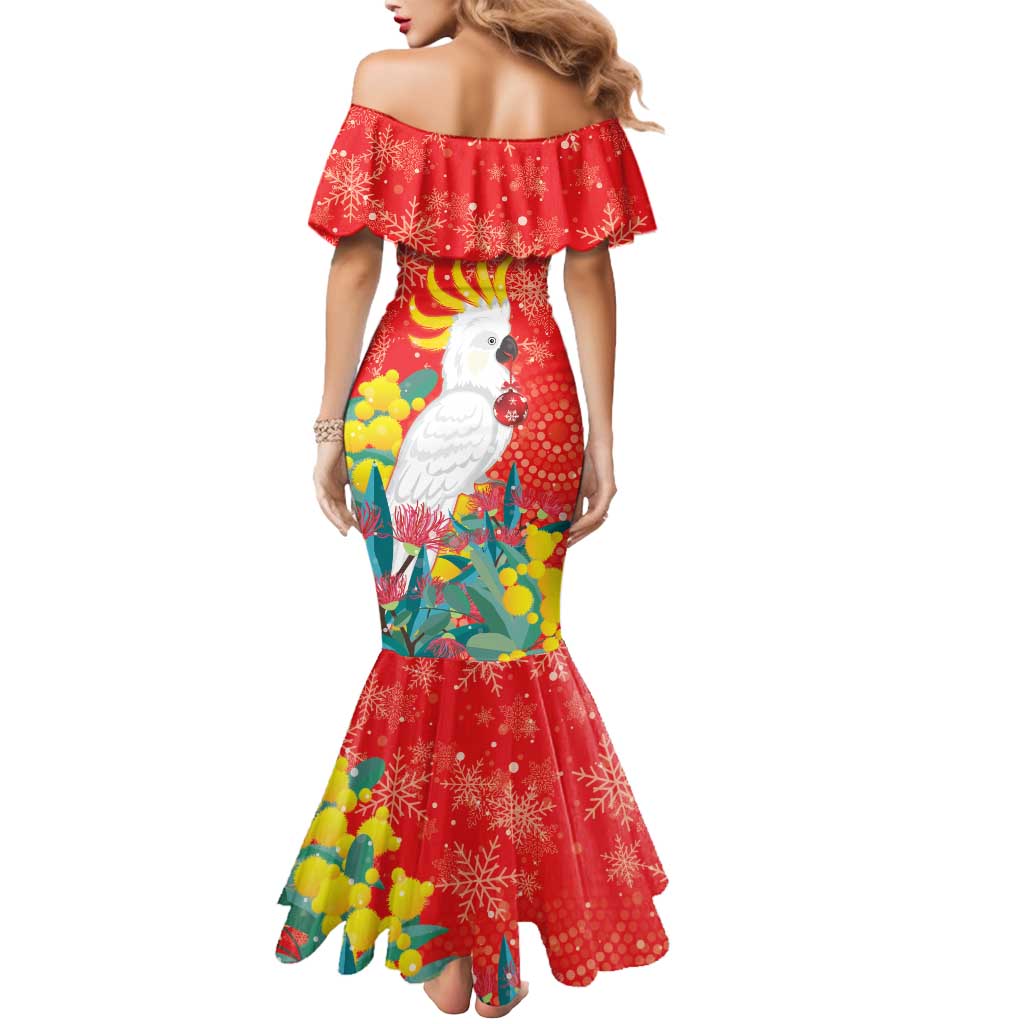 Sulphur-crested Cockatoo Christmas Mermaid Dress Australia Gumtree With Golden Wattle