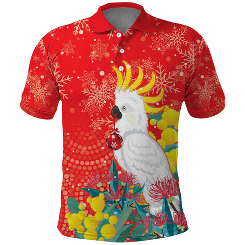 Sulphur-crested Cockatoo Christmas Polo Shirt Australia Gumtree With Golden Wattle