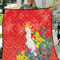 Sulphur-crested Cockatoo Christmas Quilt Australia Gumtree With Golden Wattle