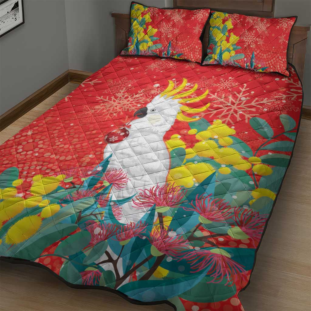 Sulphur-crested Cockatoo Christmas Quilt Bed Set Australia Gumtree With Golden Wattle