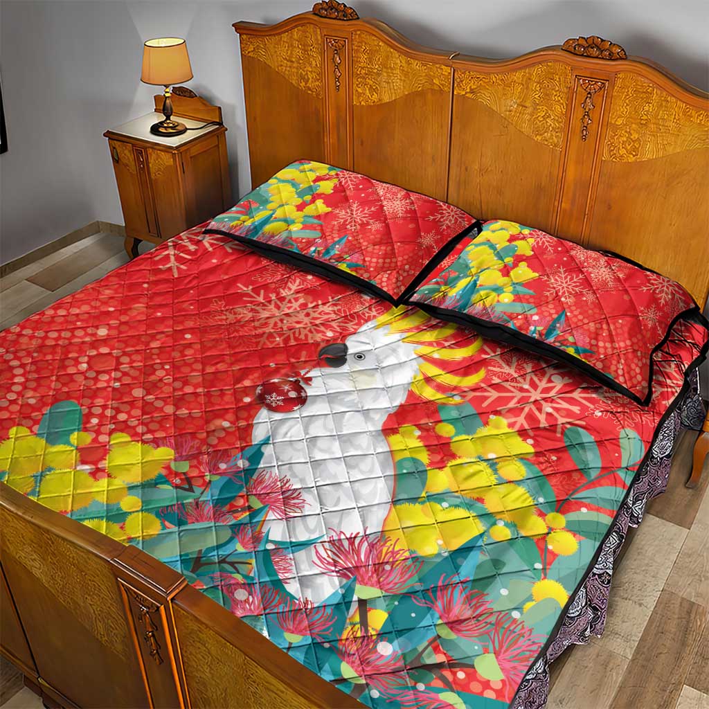 Sulphur-crested Cockatoo Christmas Quilt Bed Set Australia Gumtree With Golden Wattle