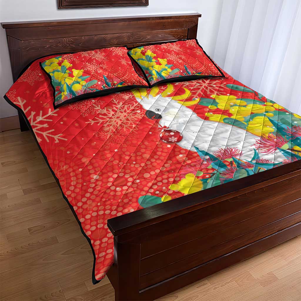 Sulphur-crested Cockatoo Christmas Quilt Bed Set Australia Gumtree With Golden Wattle