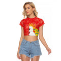 Sulphur-crested Cockatoo Christmas Raglan Cropped T Shirt Australia Gumtree With Golden Wattle