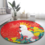 Sulphur-crested Cockatoo Christmas Round Carpet Australia Gumtree With Golden Wattle