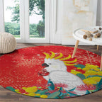 Sulphur-crested Cockatoo Christmas Round Carpet Australia Gumtree With Golden Wattle