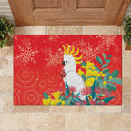 Sulphur-crested Cockatoo Christmas Rubber Doormat Australia Gumtree With Golden Wattle