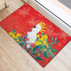 Sulphur-crested Cockatoo Christmas Rubber Doormat Australia Gumtree With Golden Wattle