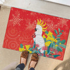 Sulphur-crested Cockatoo Christmas Rubber Doormat Australia Gumtree With Golden Wattle