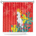 Sulphur-crested Cockatoo Christmas Shower Curtain Australia Gumtree With Golden Wattle