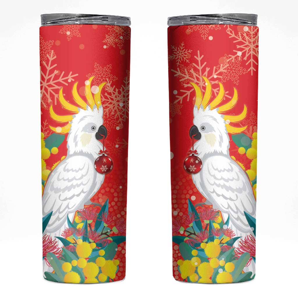 Sulphur-crested Cockatoo Christmas Skinny Tumbler Australia Gumtree With Golden Wattle