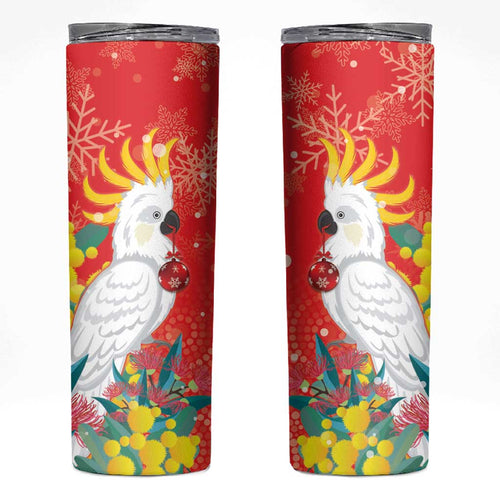 Sulphur-crested Cockatoo Christmas Skinny Tumbler Australia Gumtree With Golden Wattle
