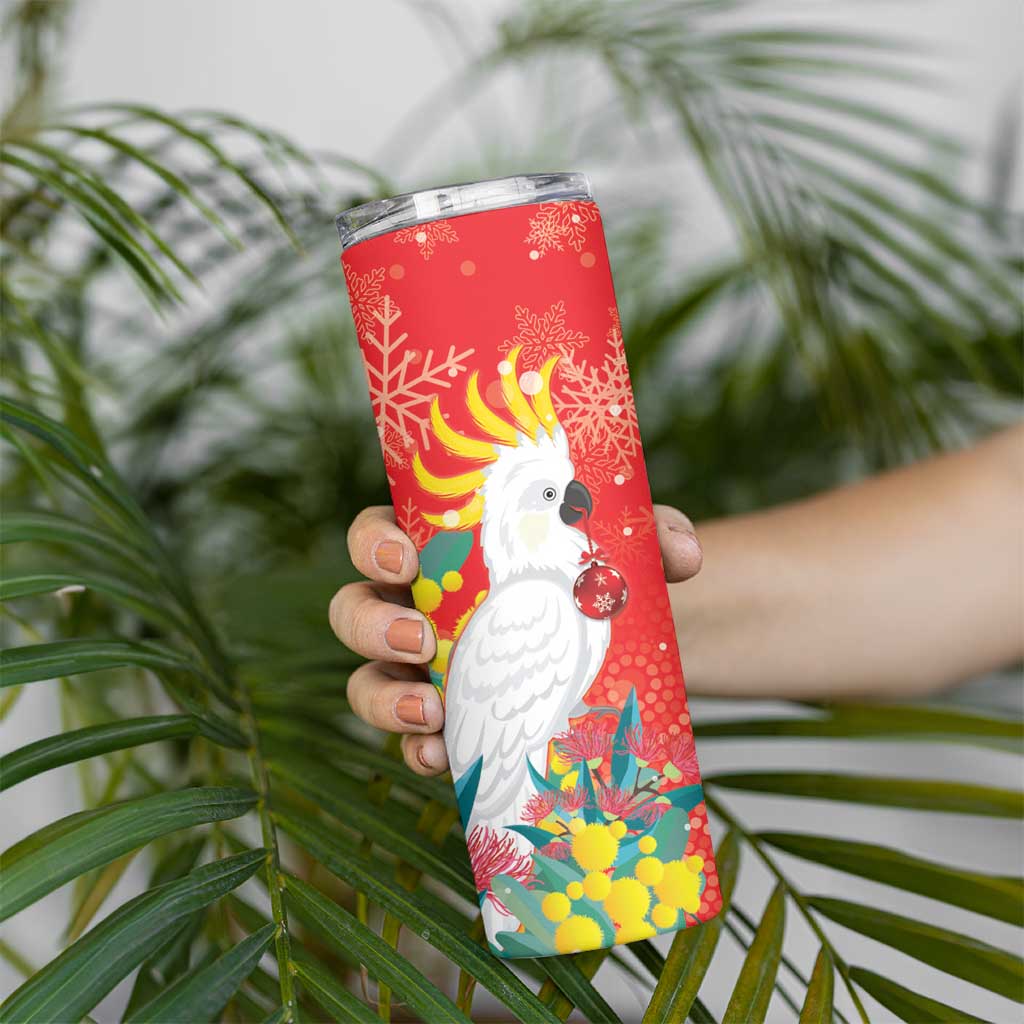 Sulphur-crested Cockatoo Christmas Skinny Tumbler Australia Gumtree With Golden Wattle