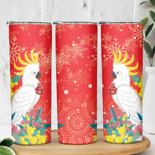 Sulphur-crested Cockatoo Christmas Skinny Tumbler Australia Gumtree With Golden Wattle