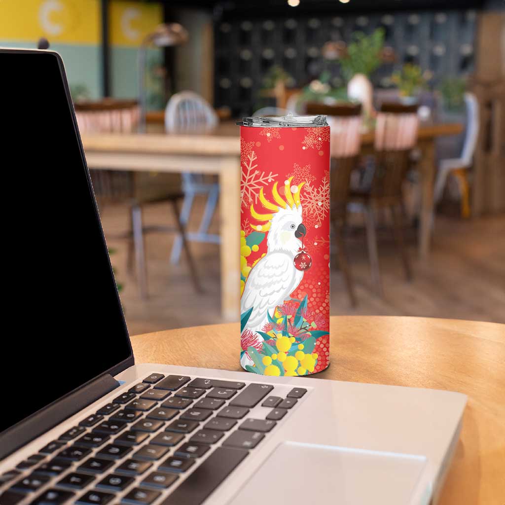 Sulphur-crested Cockatoo Christmas Skinny Tumbler Australia Gumtree With Golden Wattle