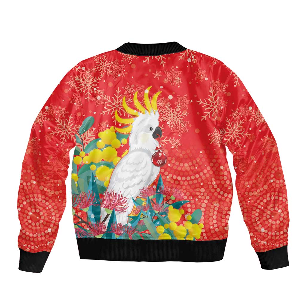 Sulphur-crested Cockatoo Christmas Sleeve Zip Bomber Jacket Australia Gumtree With Golden Wattle
