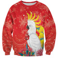 Sulphur-crested Cockatoo Christmas Sweatshirt Australia Gumtree With Golden Wattle