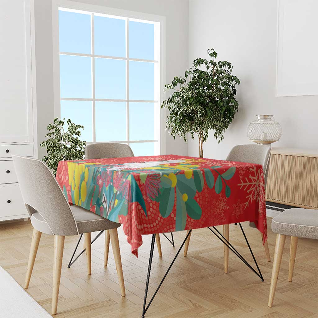 Sulphur-crested Cockatoo Christmas Tablecloth Australia Gumtree With Golden Wattle