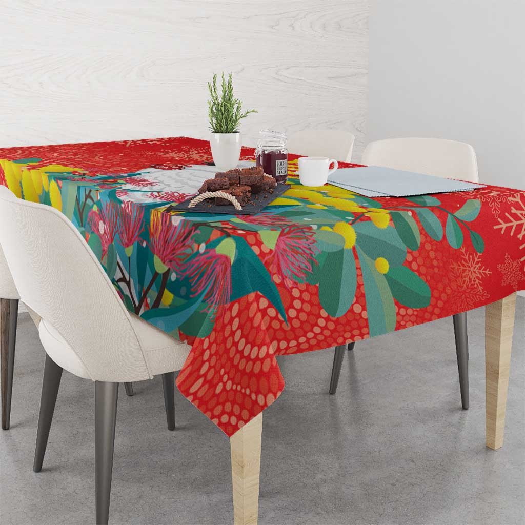 Sulphur-crested Cockatoo Christmas Tablecloth Australia Gumtree With Golden Wattle