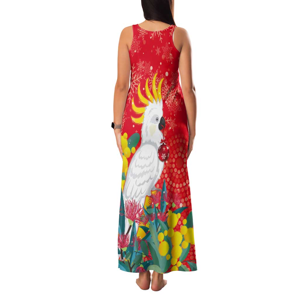 Sulphur-crested Cockatoo Christmas Tank Maxi Dress Australia Gumtree With Golden Wattle