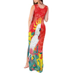 Sulphur-crested Cockatoo Christmas Tank Maxi Dress Australia Gumtree With Golden Wattle