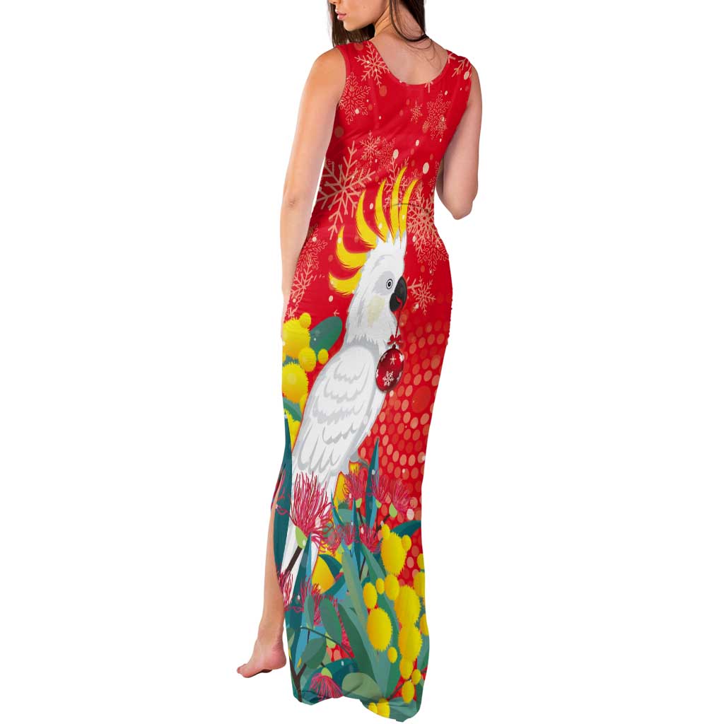 Sulphur-crested Cockatoo Christmas Tank Maxi Dress Australia Gumtree With Golden Wattle