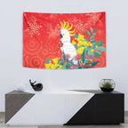 Sulphur-crested Cockatoo Christmas Tapestry Australia Gumtree With Golden Wattle