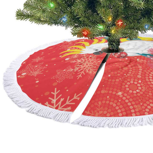 Sulphur-crested Cockatoo Christmas Tree Skirt Australia Gumtree With Golden Wattle