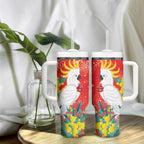 Sulphur-crested Cockatoo Christmas Tumbler With Handle Australia Gumtree With Golden Wattle