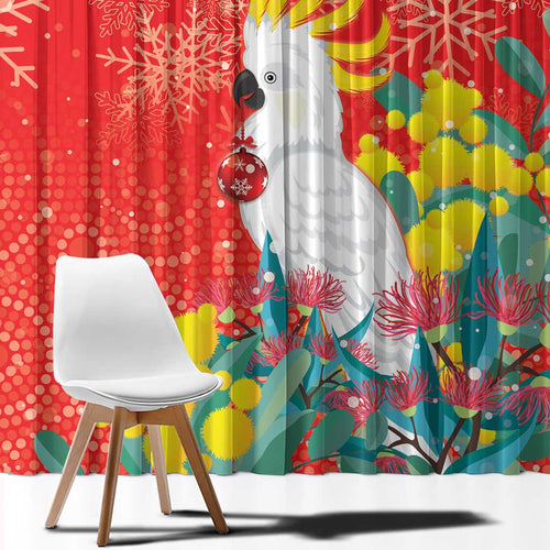 Sulphur-crested Cockatoo Christmas Window Curtain Australia Gumtree With Golden Wattle