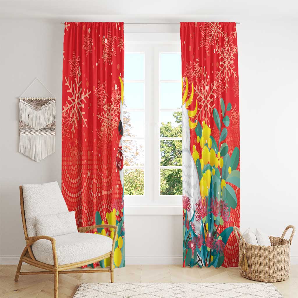 Sulphur-crested Cockatoo Christmas Window Curtain Australia Gumtree With Golden Wattle