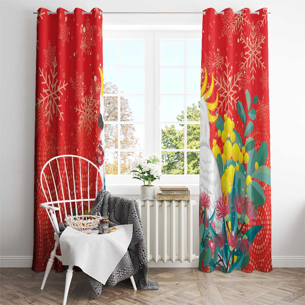 Sulphur-crested Cockatoo Christmas Window Curtain Australia Gumtree With Golden Wattle