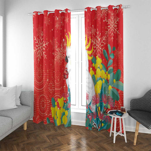 Sulphur-crested Cockatoo Christmas Window Curtain Australia Gumtree With Golden Wattle