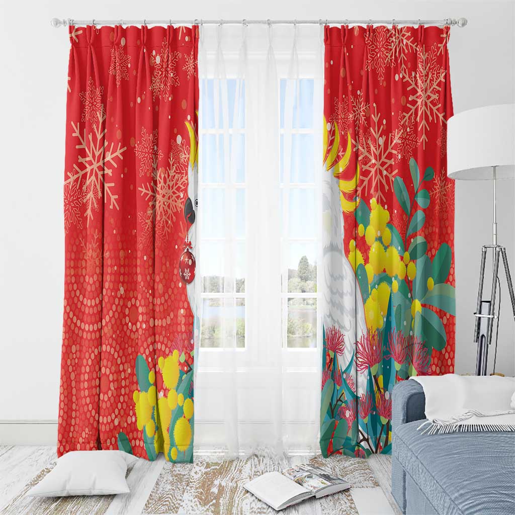 Sulphur-crested Cockatoo Christmas Window Curtain Australia Gumtree With Golden Wattle