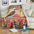 Australia Christmas Blanket Kookaburra Santa With Gumtree