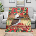 Australia Christmas Blanket Kookaburra Santa With Gumtree
