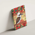 Australia Christmas Canvas Wall Art Kookaburra Santa With Gumtree
