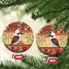 Australia Christmas Ceramic Ornament Kookaburra Santa With Gumtree