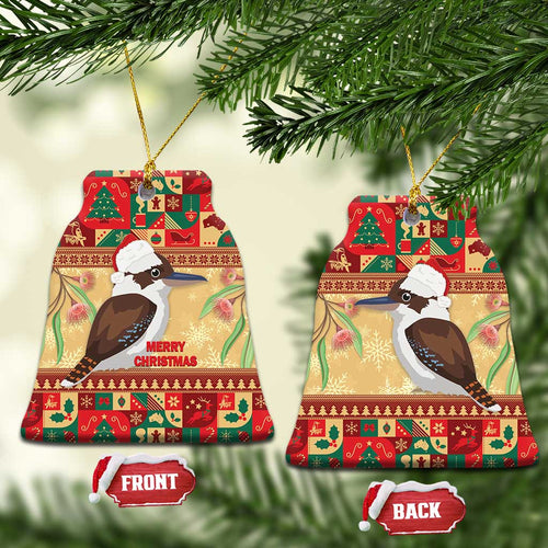 Australia Christmas Ceramic Ornament Kookaburra Santa With Gumtree