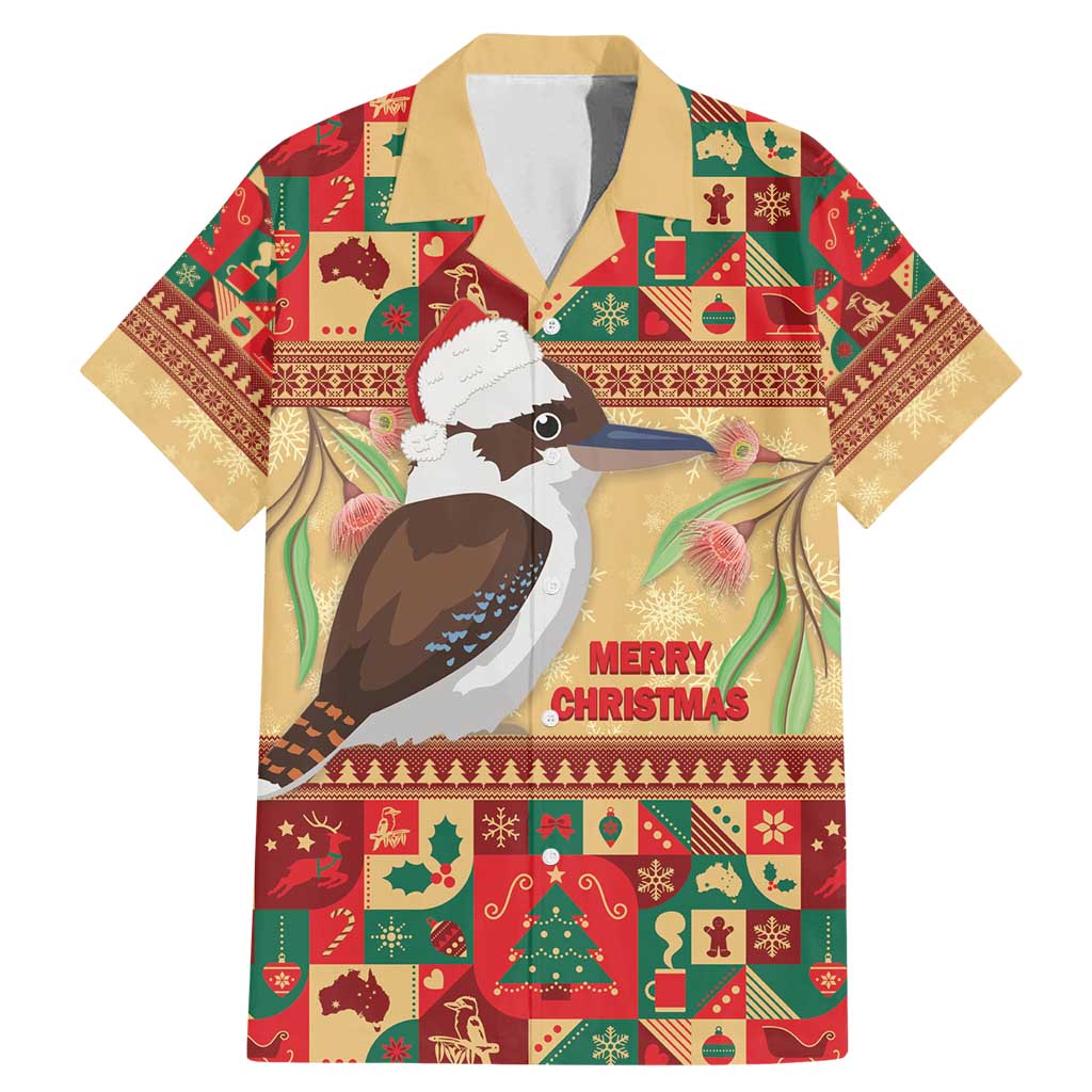 Australia Christmas Family Matching Mermaid Dress and Hawaiian Shirt Kookaburra Santa With Gumtree