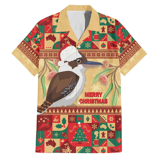 Australia Christmas Family Matching Mermaid Dress and Hawaiian Shirt Kookaburra Santa With Gumtree