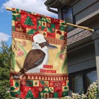 Australia Christmas Garden Flag Kookaburra Santa With Gumtree